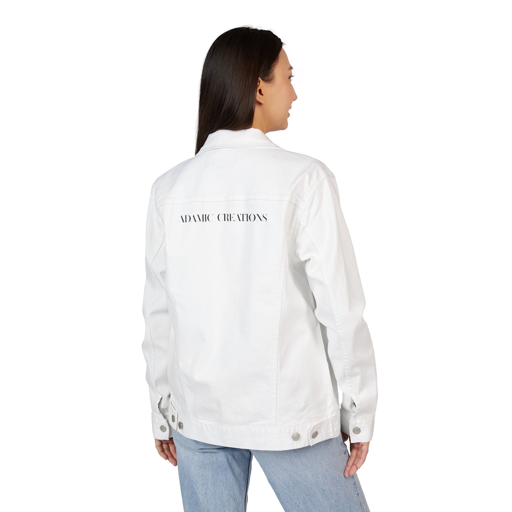 Adamic Creations Unisex Blanco Denim Jacket