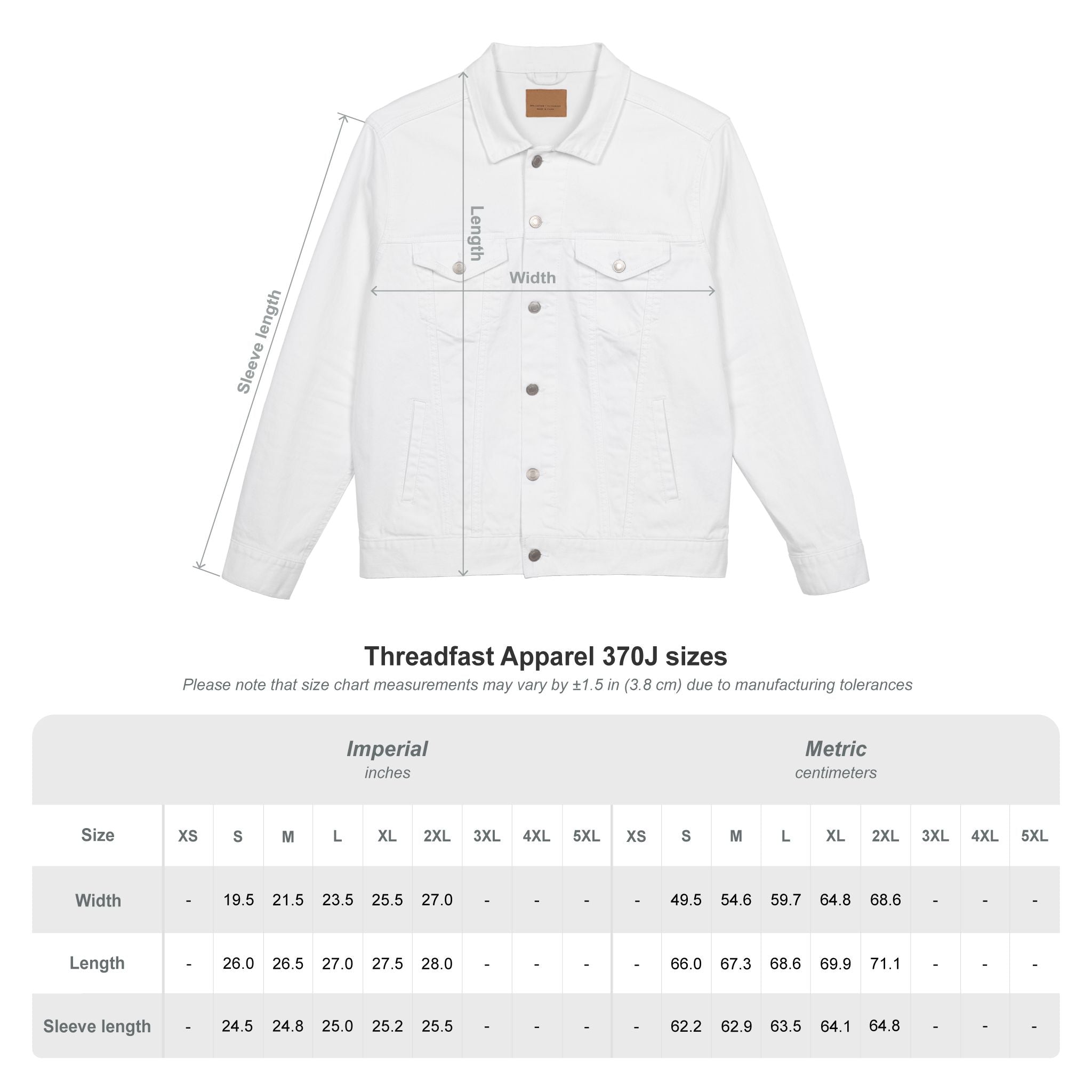 Adamic Creations Unisex Denim Jacket