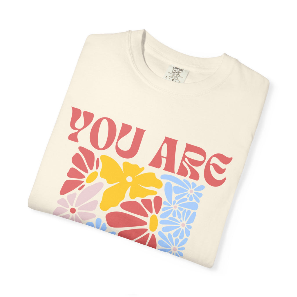 Adamic Creations- You Are Awesome Flower T-Shirt