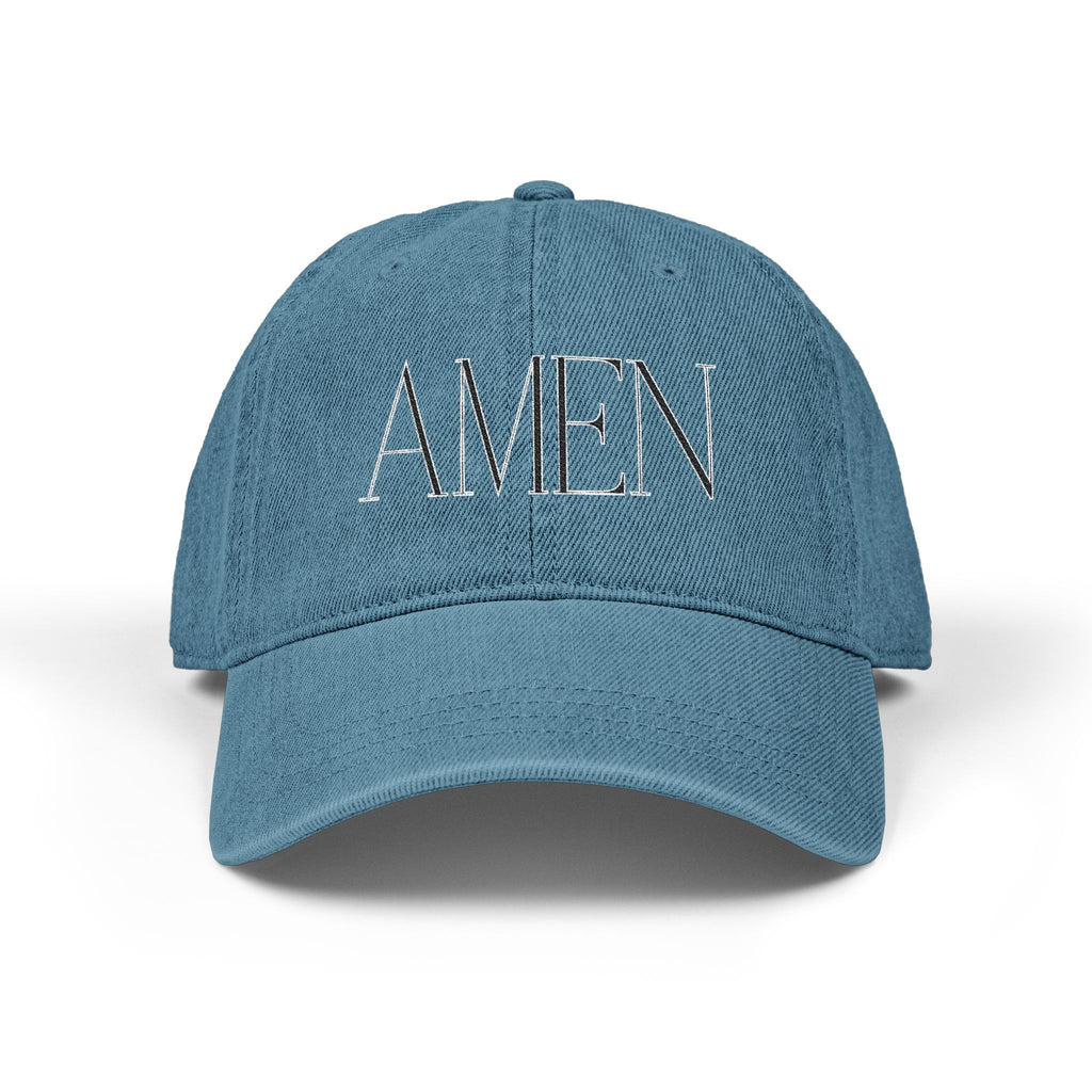 AMEN- Adamic Creations Embordered Denim Hat