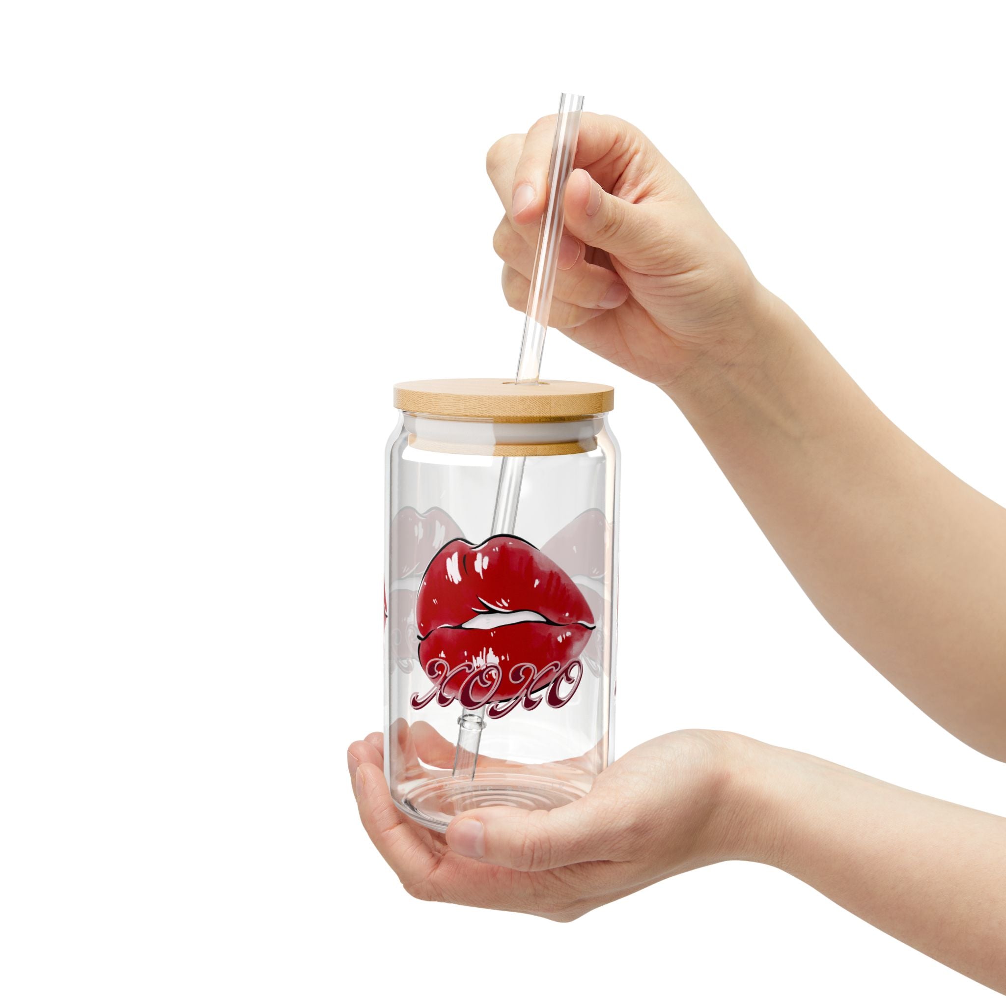 XOXO 16oz- Adamic Studio sipper glass