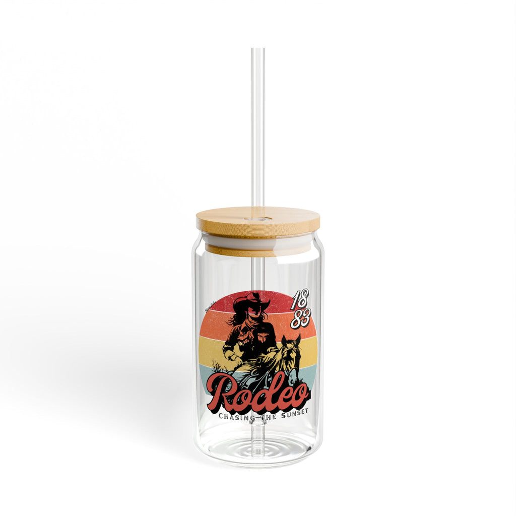 Adamic Creations- Rodeo Cowgirl Sipper Glass