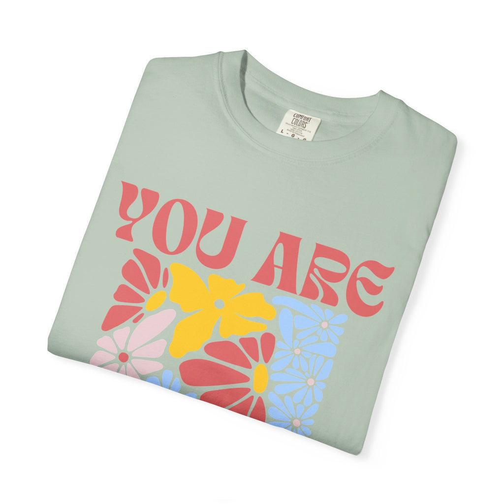 Adamic Creations- You Are Awesome Flower T-Shirt