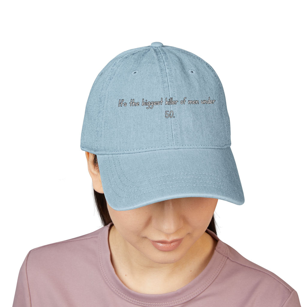 Men's Mental Health Awareness embroidered Denim Hat