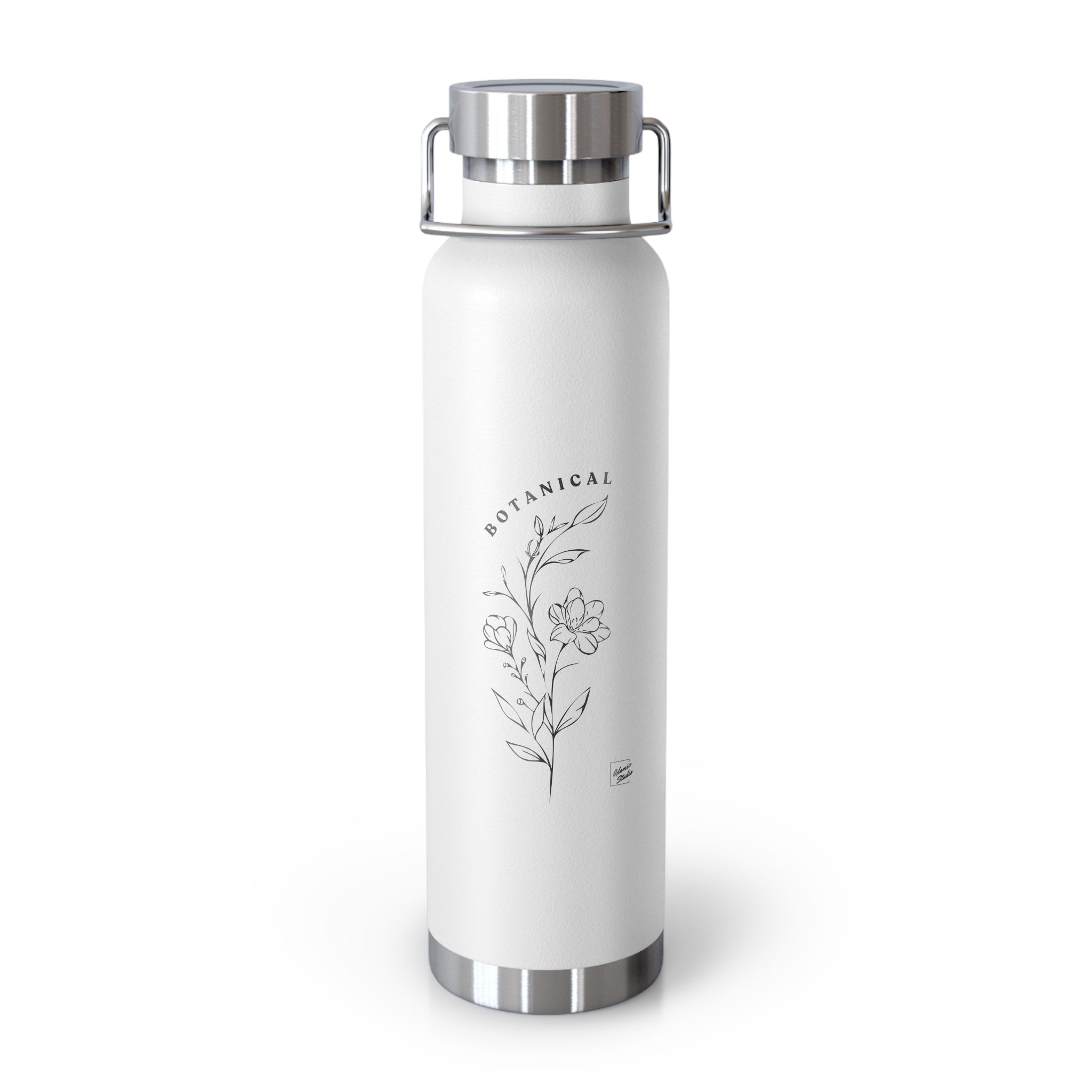 Adamic Studio- Botanical Floral Insulated Copper & Stainless-Steel Water Flask