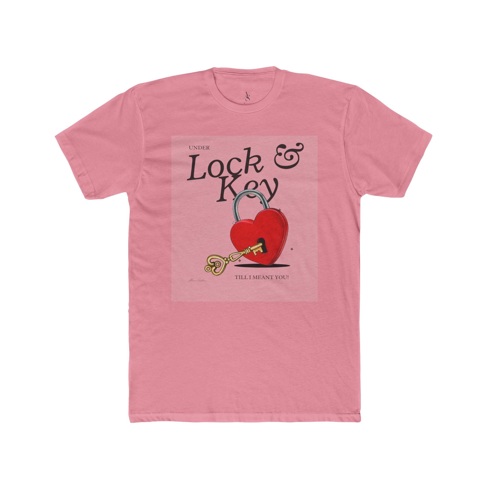 Heart Lock & Key Unisex Cotton Tee