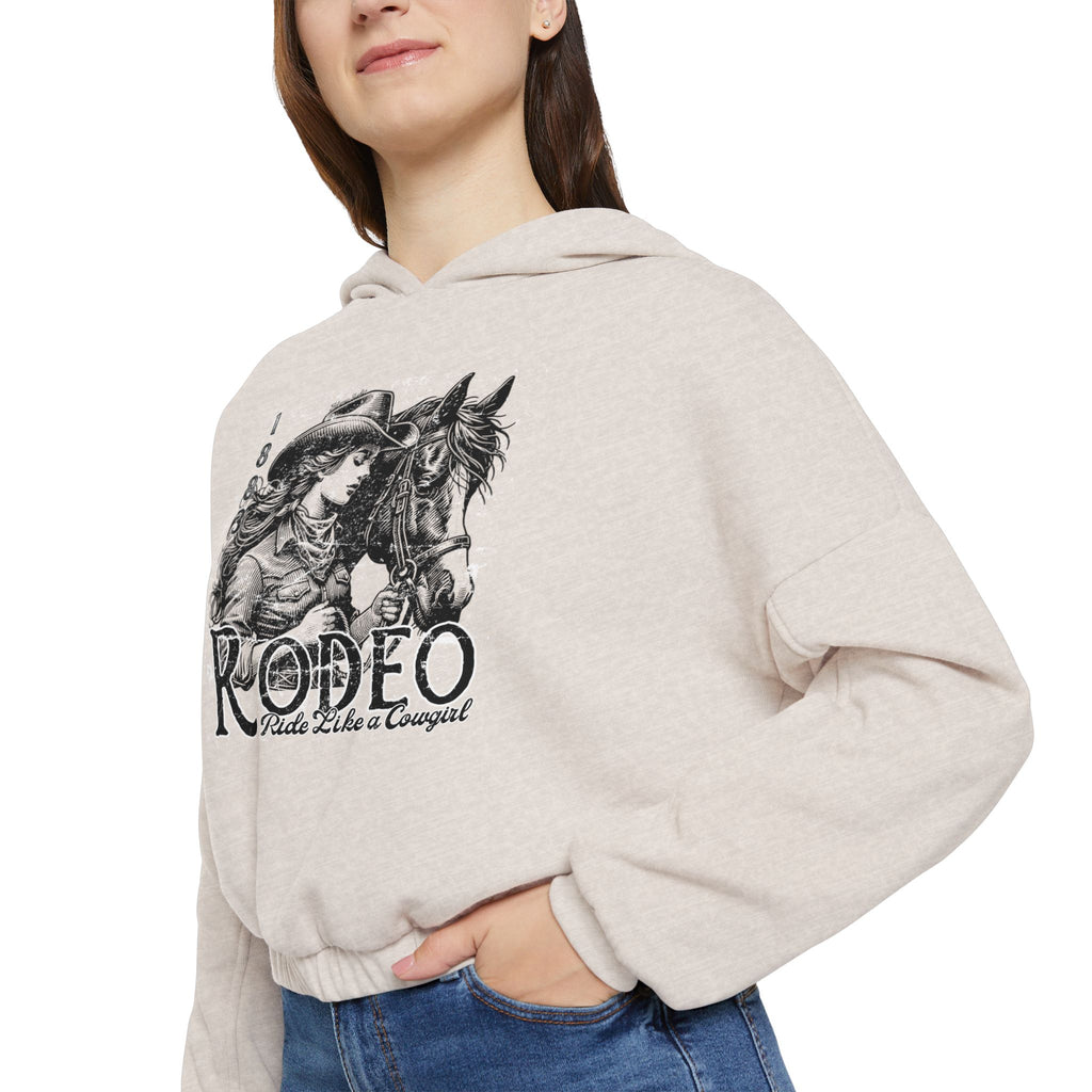 Cowgirl Rodeo- Adamic Studio Cinched Bottom Hoodie