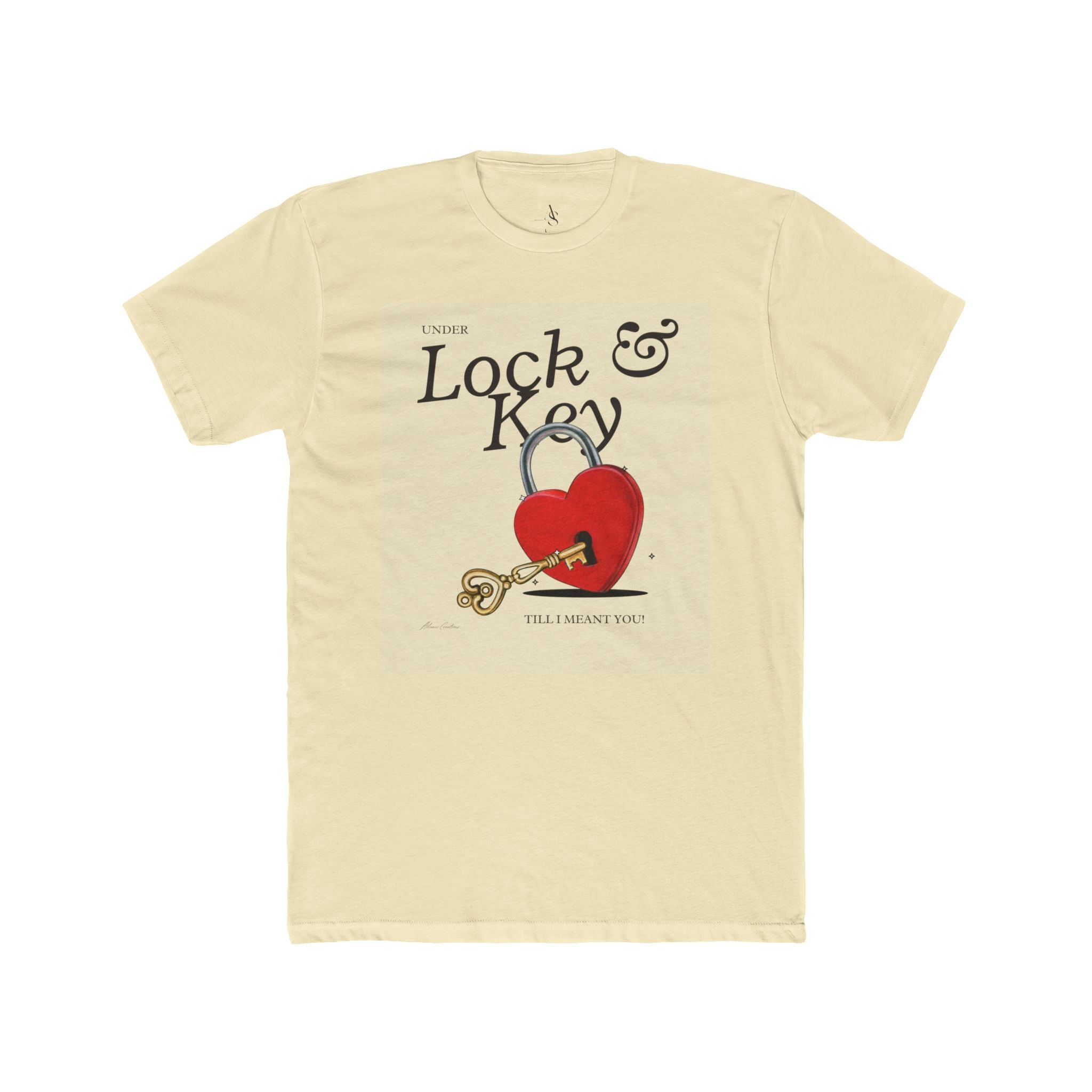 Heart Lock & Key Unisex Cotton Tee