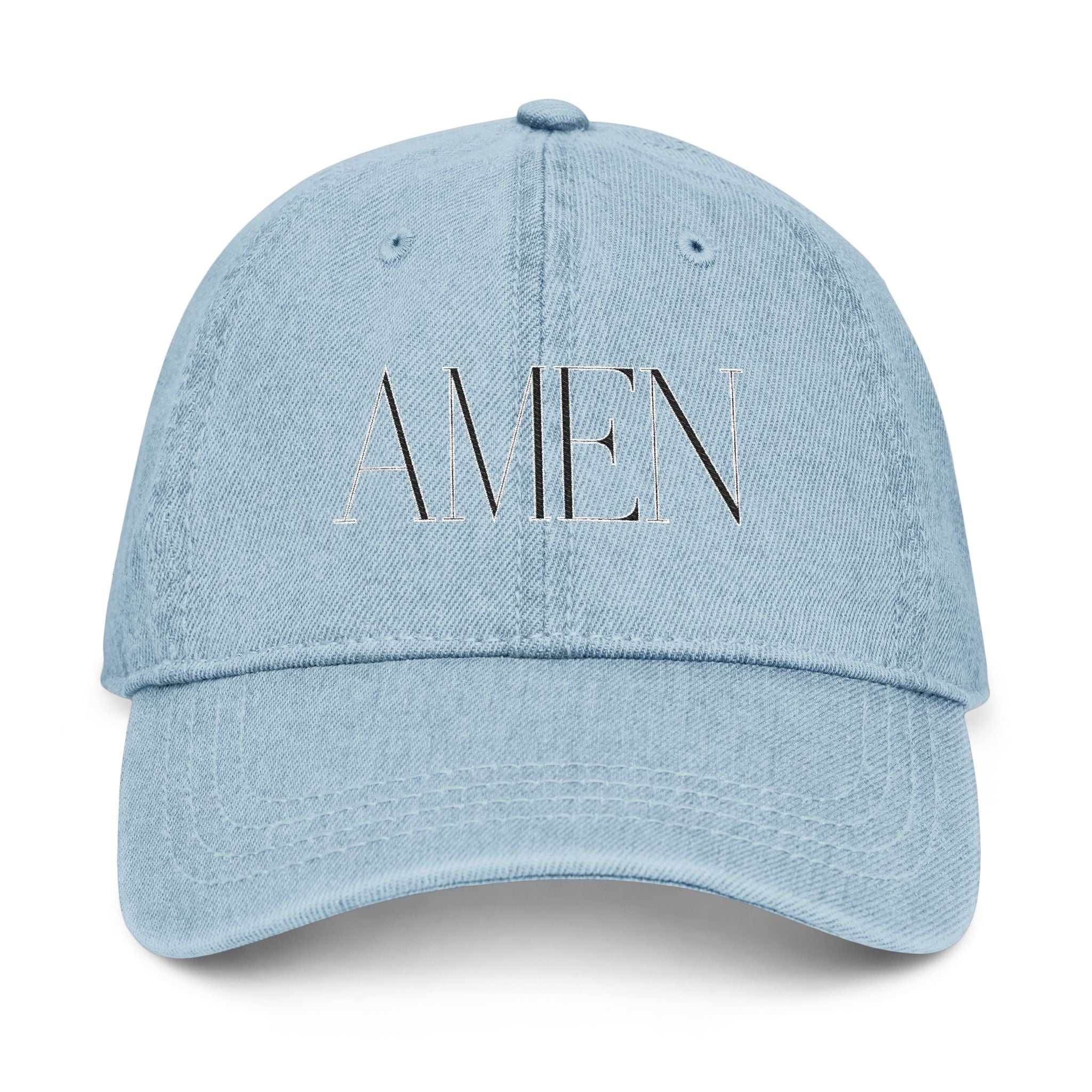 AMEN- Adamic Creations Embordered Denim Hat