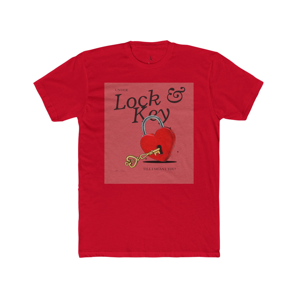 Heart Lock & Key Unisex Cotton Tee