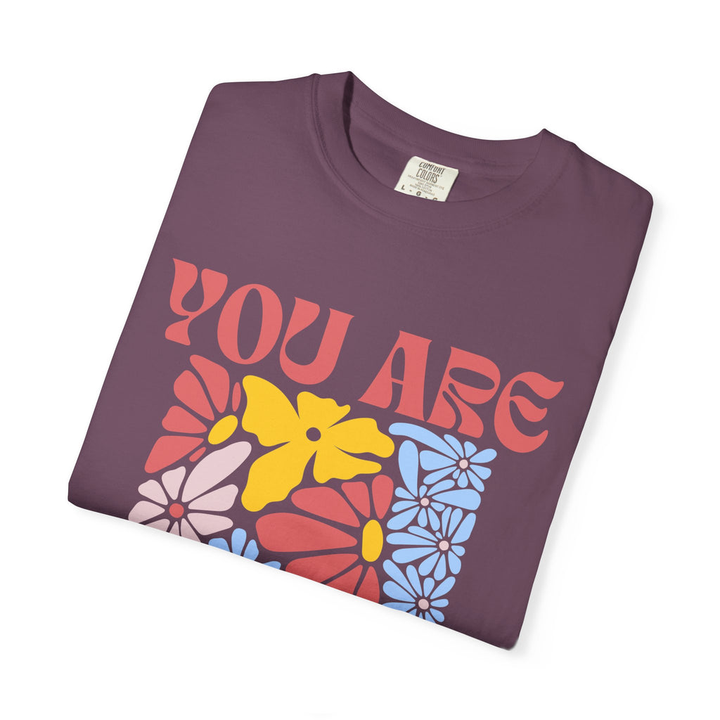 Adamic Creations- You Are Awesome Flower T-Shirt