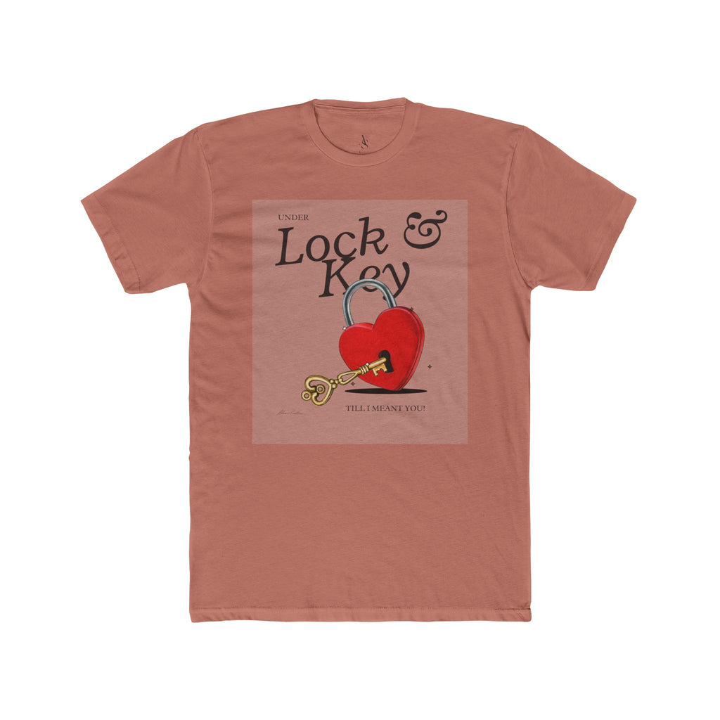 Heart Lock & Key Unisex Cotton Tee
