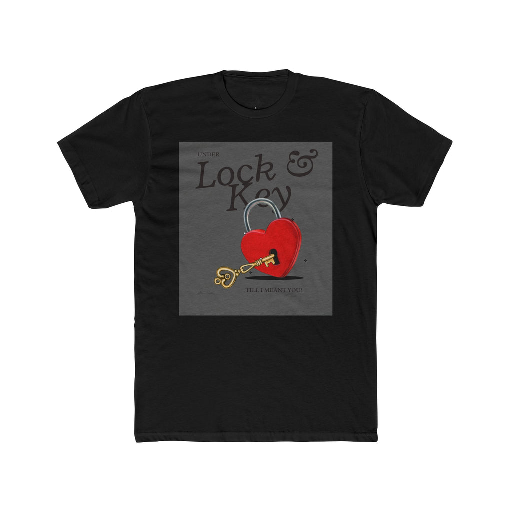 Heart Lock & Key Unisex Cotton Tee