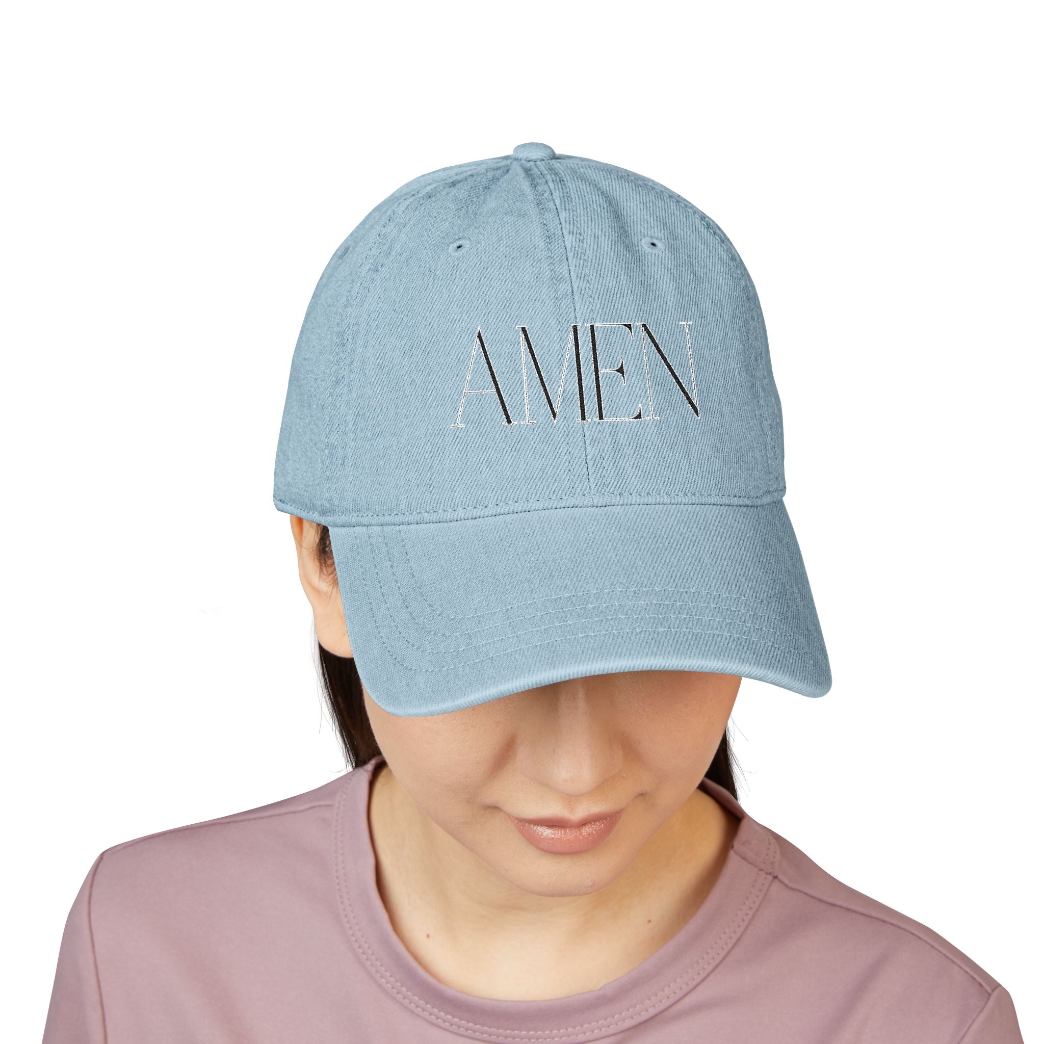 AMEN- Adamic Creations Embordered Denim Hat