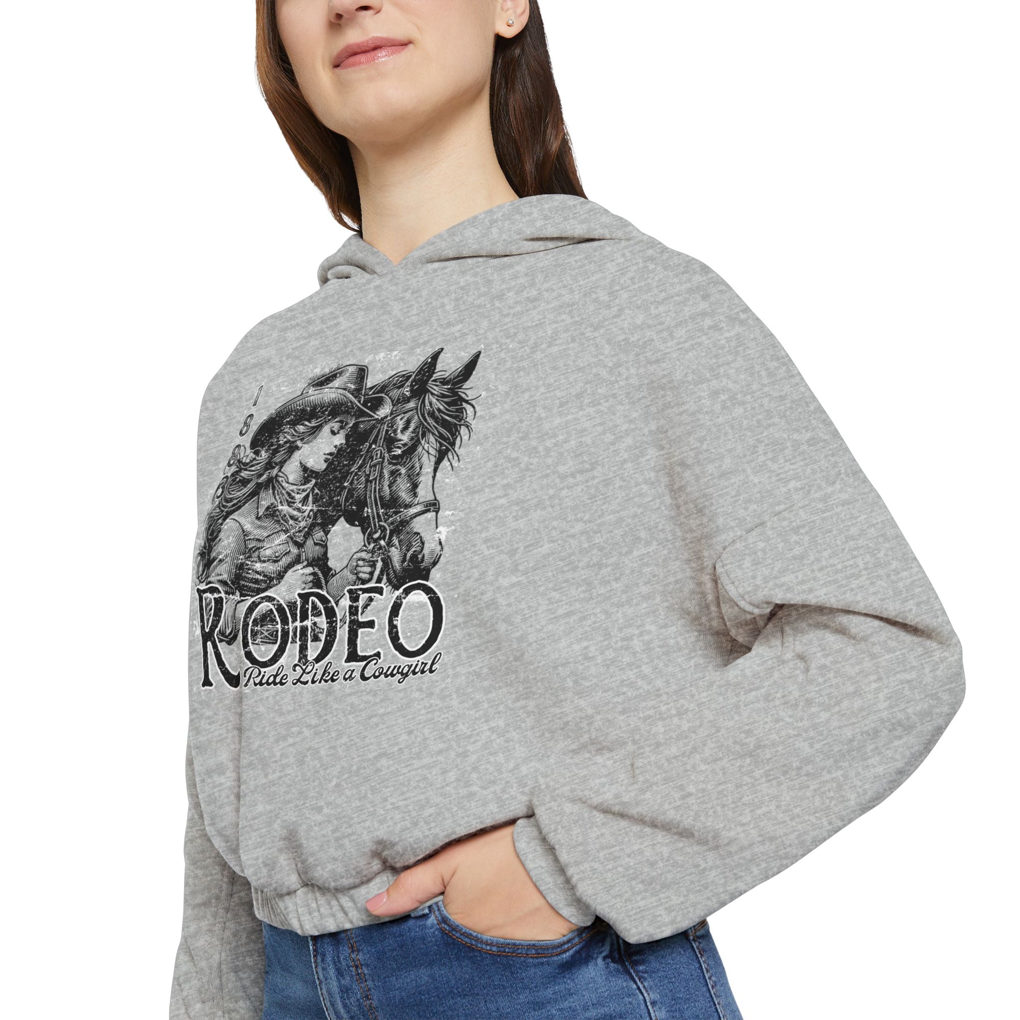 Cowgirl Rodeo- Adamic Studio Cinched Bottom Hoodie