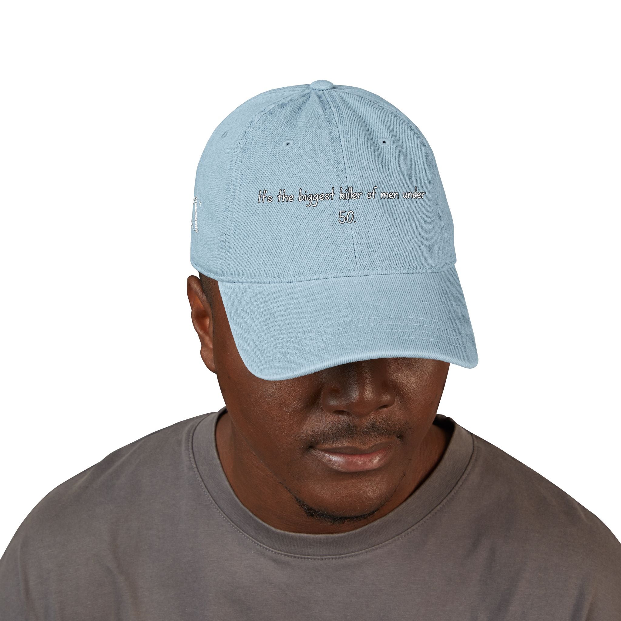 Men's Mental Health Awareness embroidered Denim Hat