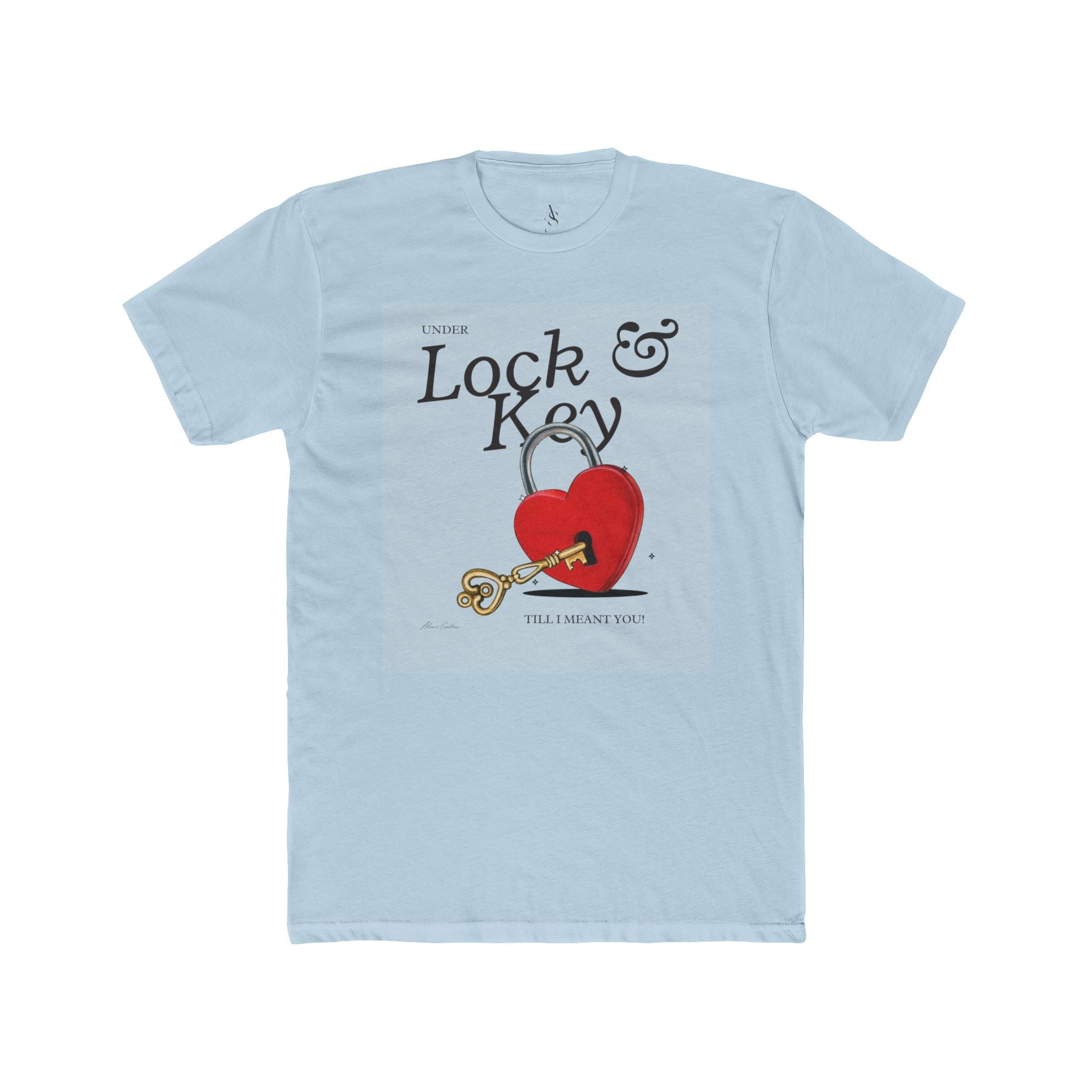 Heart Lock & Key Unisex Cotton Tee